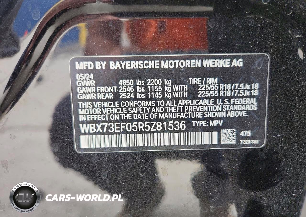 2024 BMW X1 xDrive28I VIN:WBX73EF05R5Z81536 - 13
