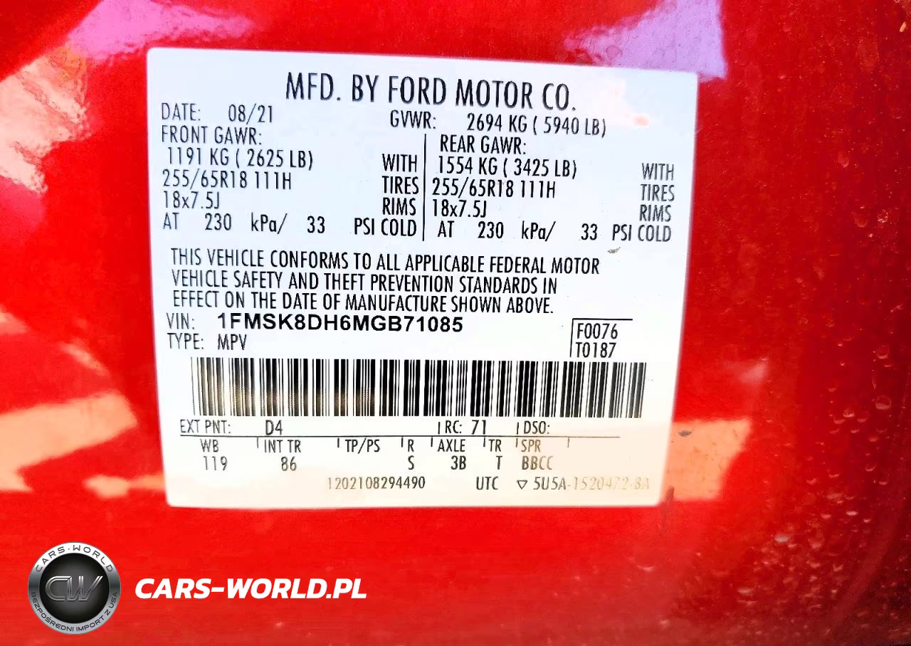 2021 Ford Explorer Xlt VIN:1FMSK8DH6MGB71085 - 14