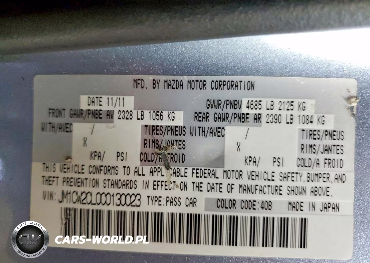 2012 Mazda 5 VIN:JM1CW2CL0C0130023 - 12