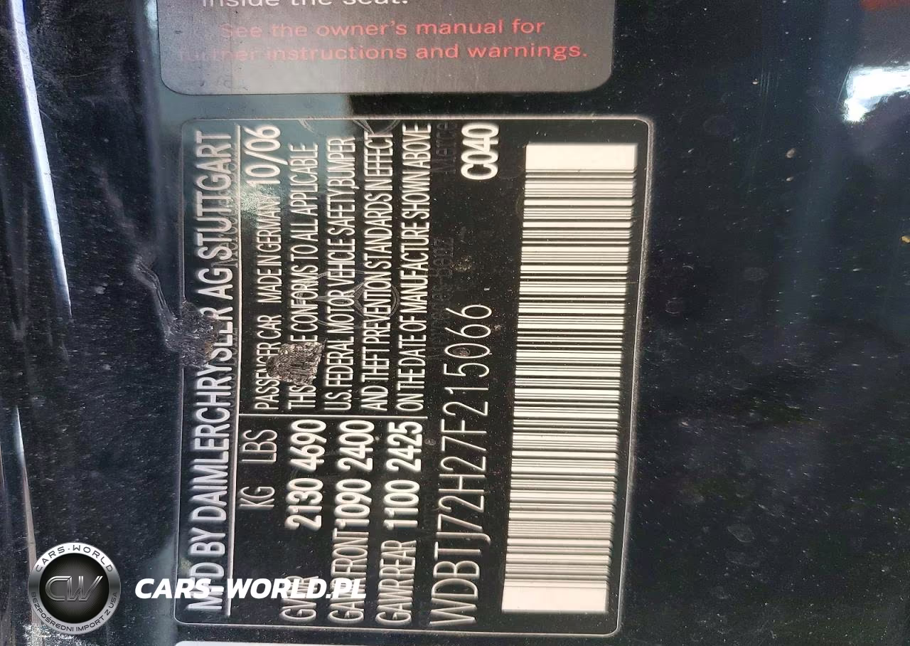 2007 Mercedes-Benz Clk 550 VIN:WDBTJ72H27F215066 - 12