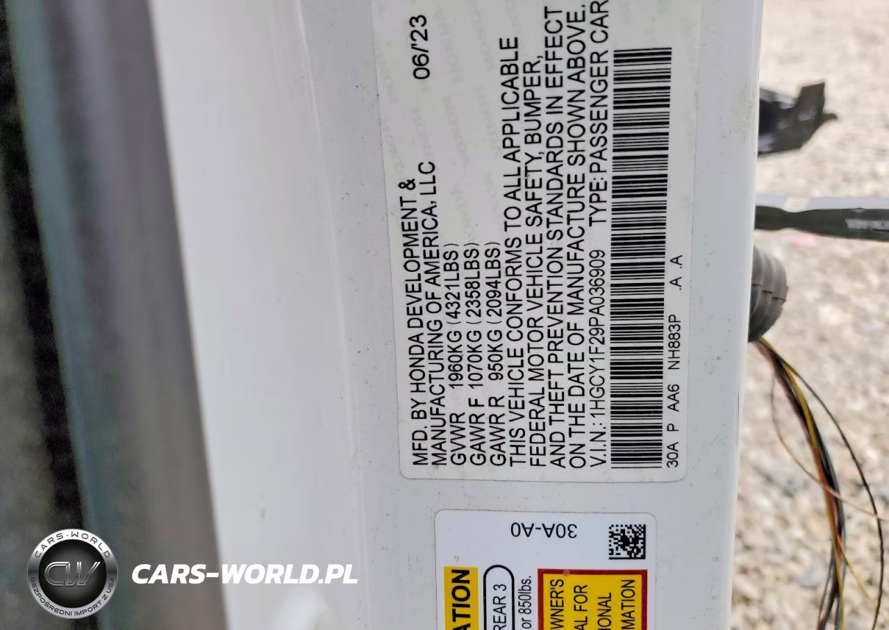 2023 Honda Accord Lx VIN:1HGCY1F29PA036909 - 13