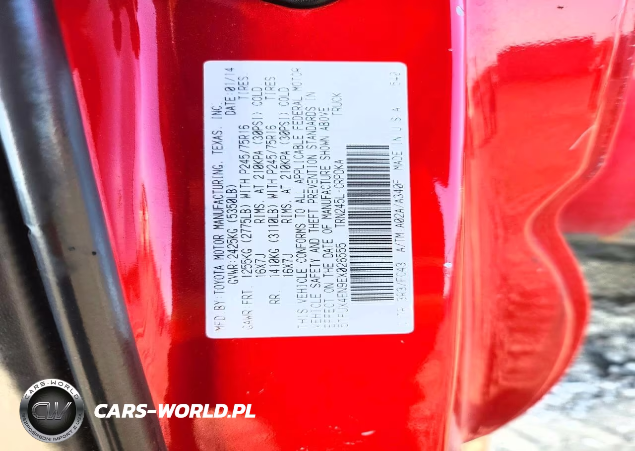 2014 Toyota Tacoma Base VIN:5TFUX4EN9EX026555 - 12