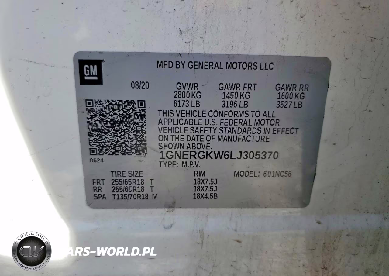 2020 Chevrolet Traverse Lt VIN:1GNERGKW6LJ305370 - 13