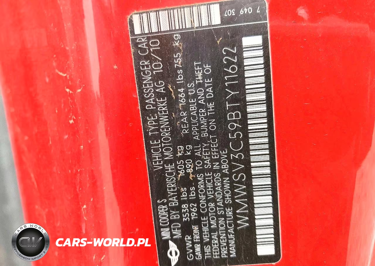 2011 Mini Cooper S VIN:WMWSV3C59BTY11622 - 13