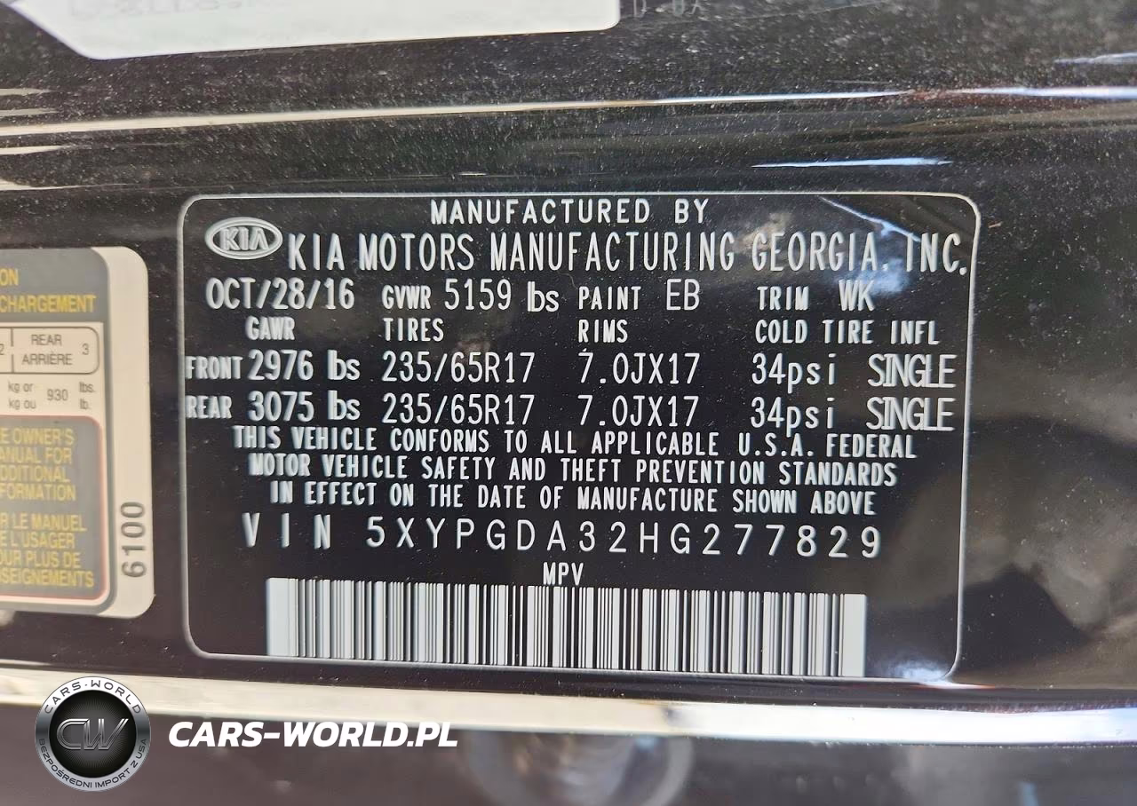 2017 Kia Sorento Lx VIN:5XYPGDA32HG277829 - 14
