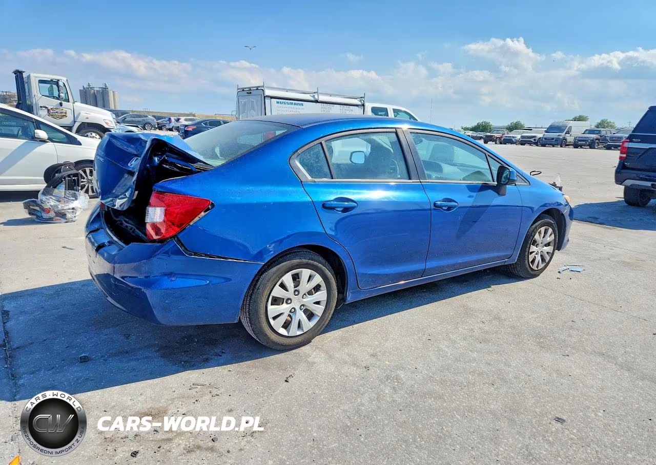 2012 Honda Civic Lx VIN:19XFB2F59CE045713 - 3