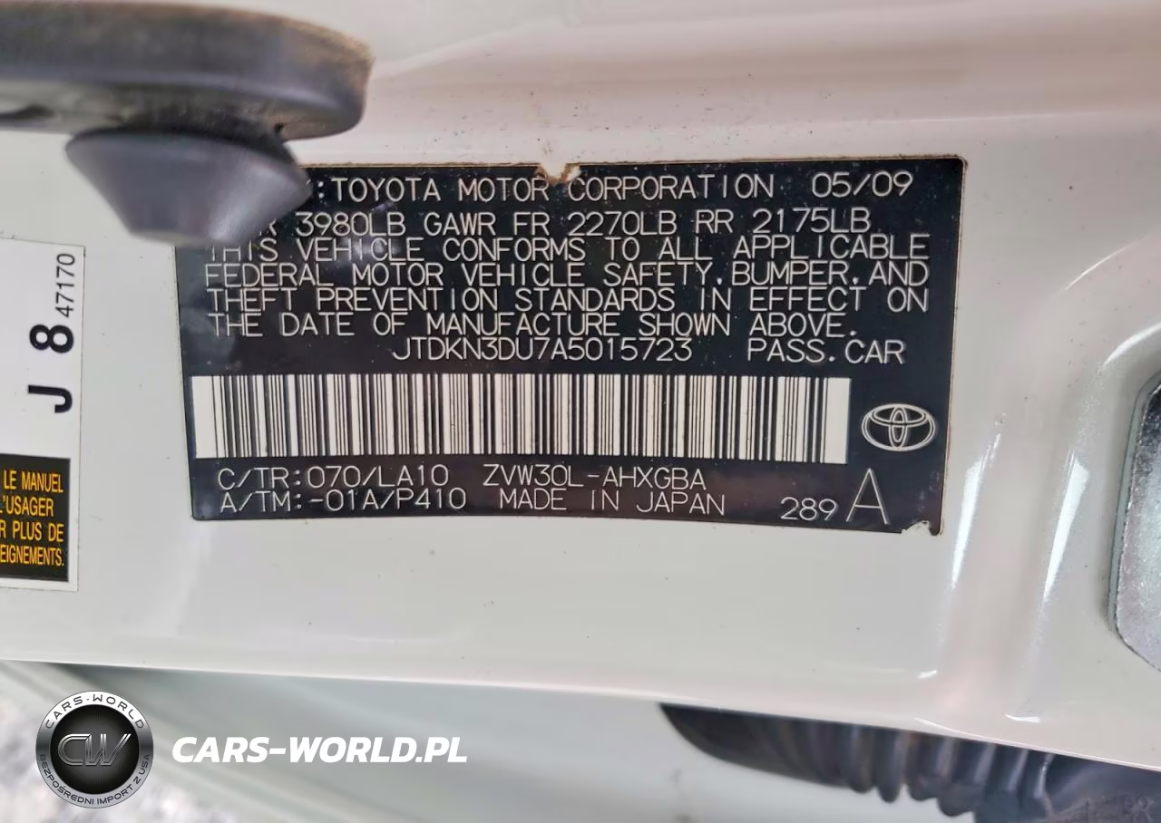 2010 Toyota Prius Iv VIN:JTDKN3DU7A5015723 - 12