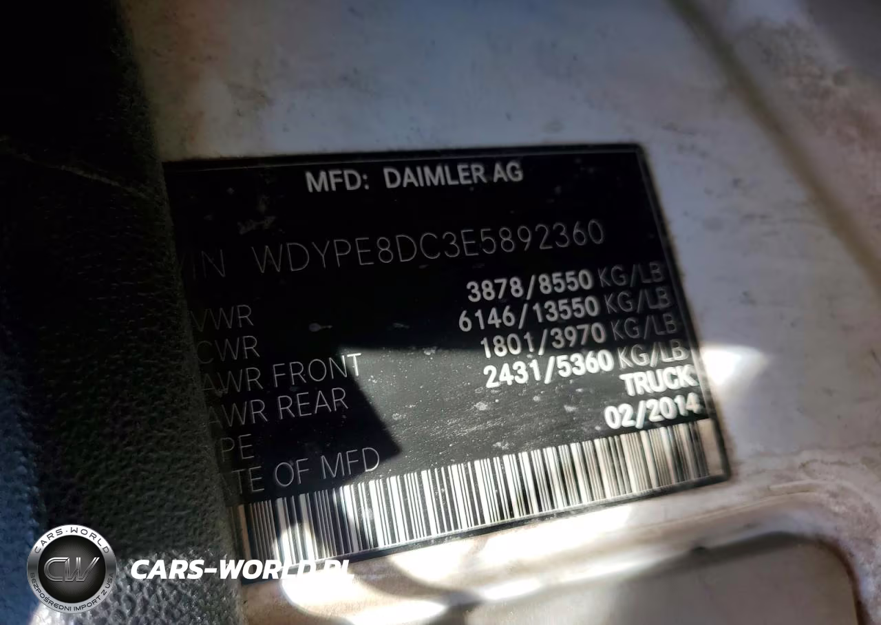 2014 Freightliner Sprinter 2500 Delivery Van VIN:WDYPE8DC3E5892360 - 13