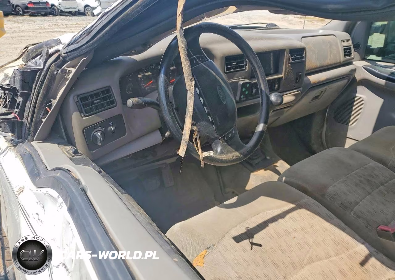 1999 Ford F350 Super Duty Flatbed Truck VIN:1FDWX37F5XEB35128 - 8