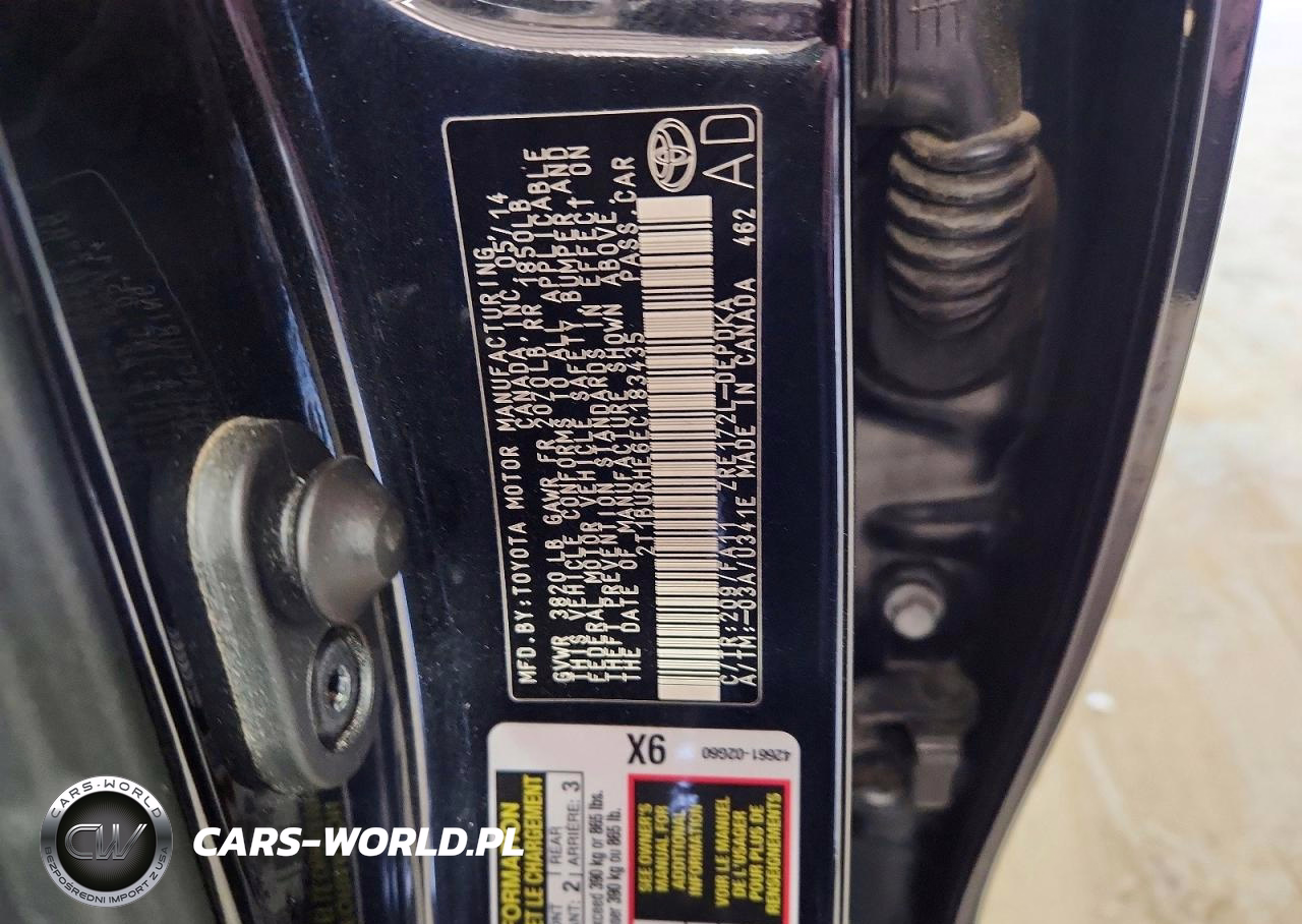 2014 Toyota Corolla L VIN:2T1BURHE6EC183435 - 12