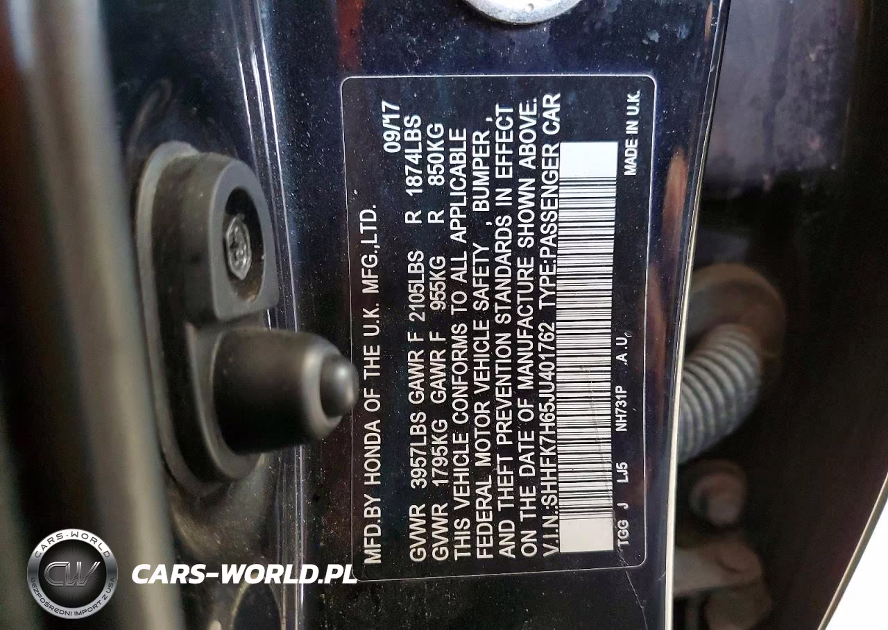 2018 Honda Civic Ex VIN:SHHFK7H65JU401762 - 12