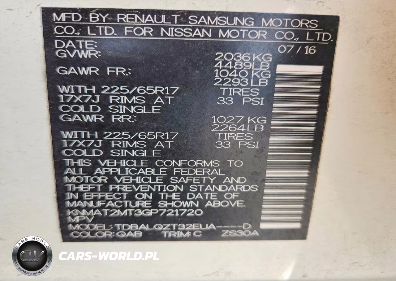 2016 Nissan Rogue Sv VIN:KNMAT2MT3GP721720 - 13