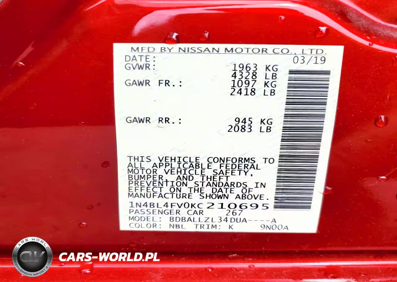 2019 Nissan Altima 2.5 Platinum VIN:1N4BL4FV0KC210695 - 13