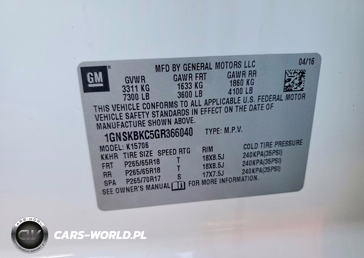 2016 Chevrolet Tahoe K1500 Lt VIN:1GNSKBKC5GR366040 - 13