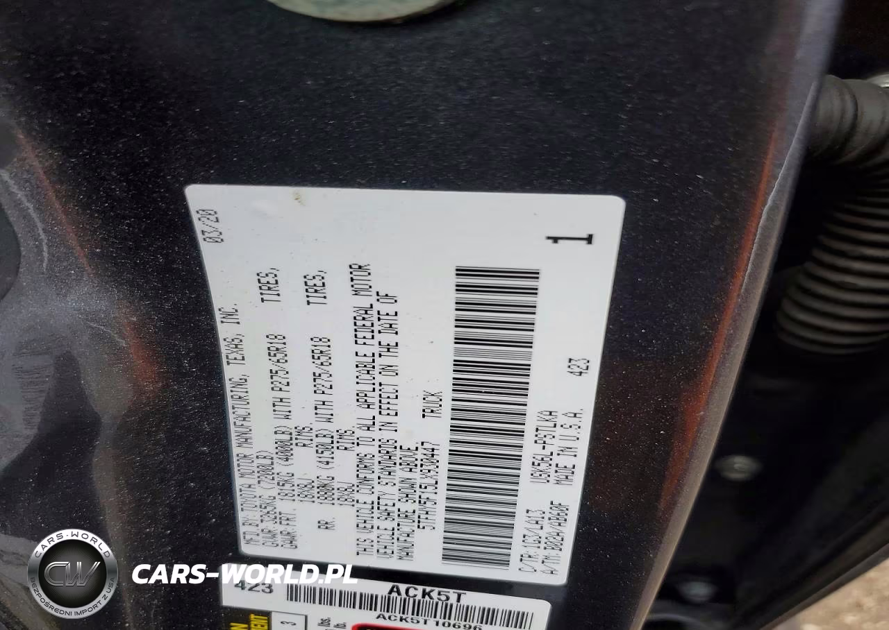 2020 Toyota Tundra VIN:5TFHY5F15LX930447 - 12