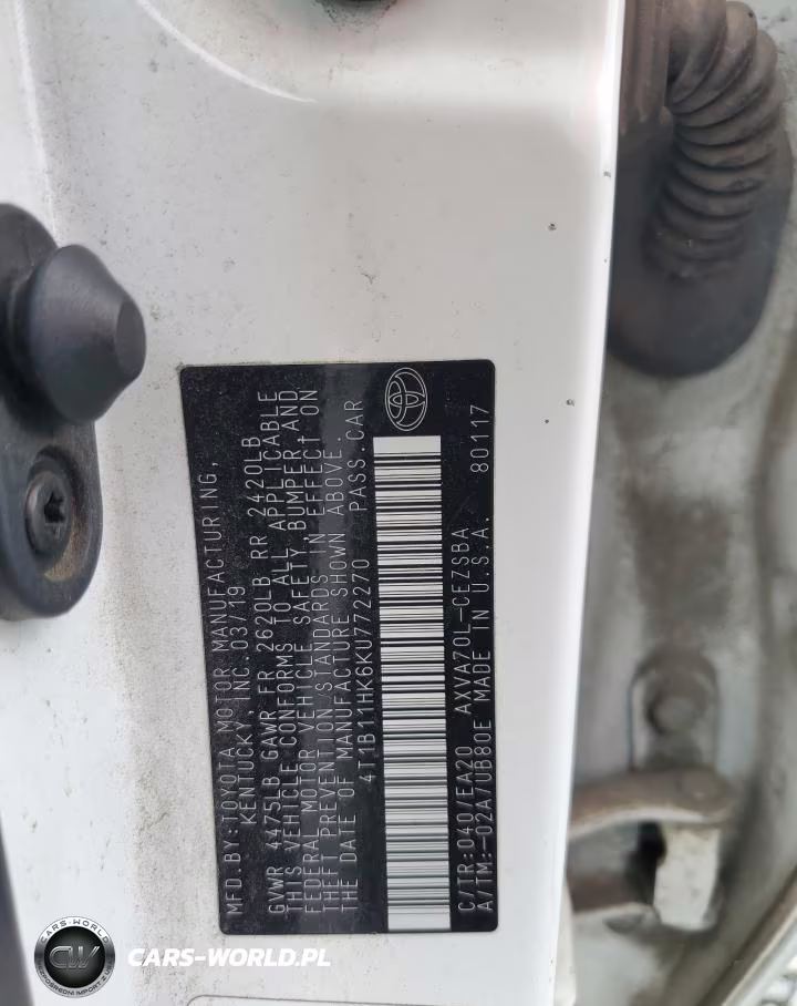 2019 Toyota Camry Se VIN:4T1B11HK6KU772270 - 12