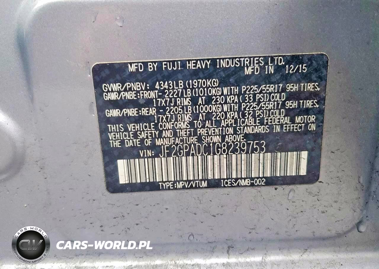 2016 Subaru Crosstrek Premium VIN:JF2GPADC1G8239753 - 14