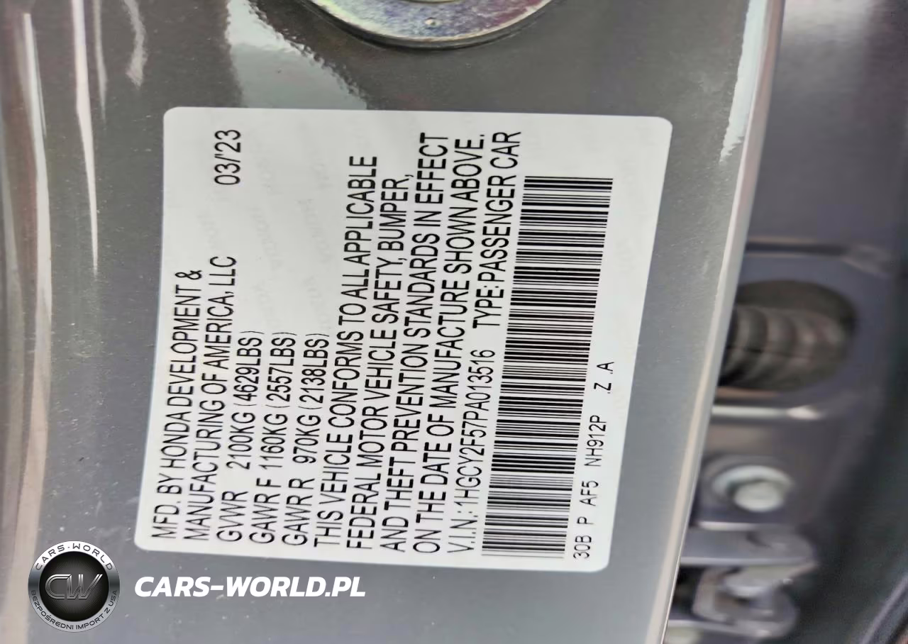 2023 Honda Accord Hybrid Sport VIN:1HGCY2F57PA013516 - 12