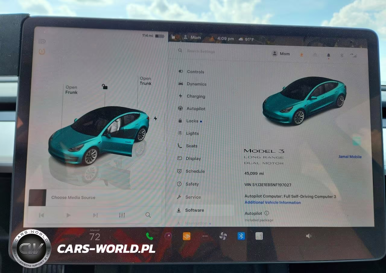 2022 Tesla Model 3 VIN:5YJ3E1EB5NF197027 - 9