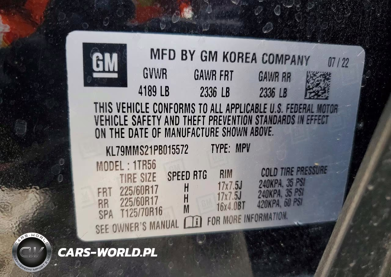 2023 Chevrolet Trailblazer Ls VIN:KL79MMS21PB015572 - 14
