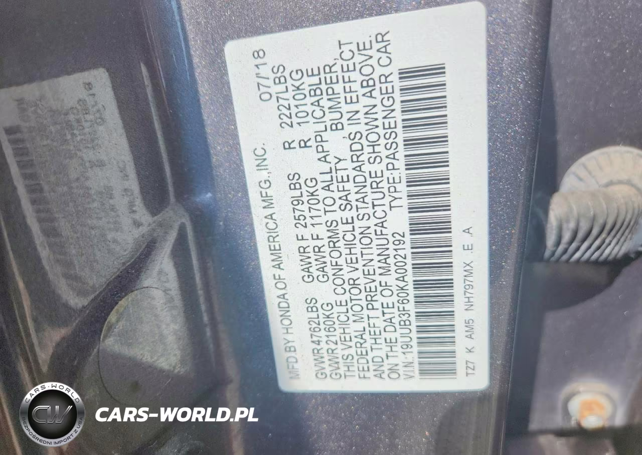 2019 Acura Tlx Technology VIN:19UUB3F60KA002192 - 12