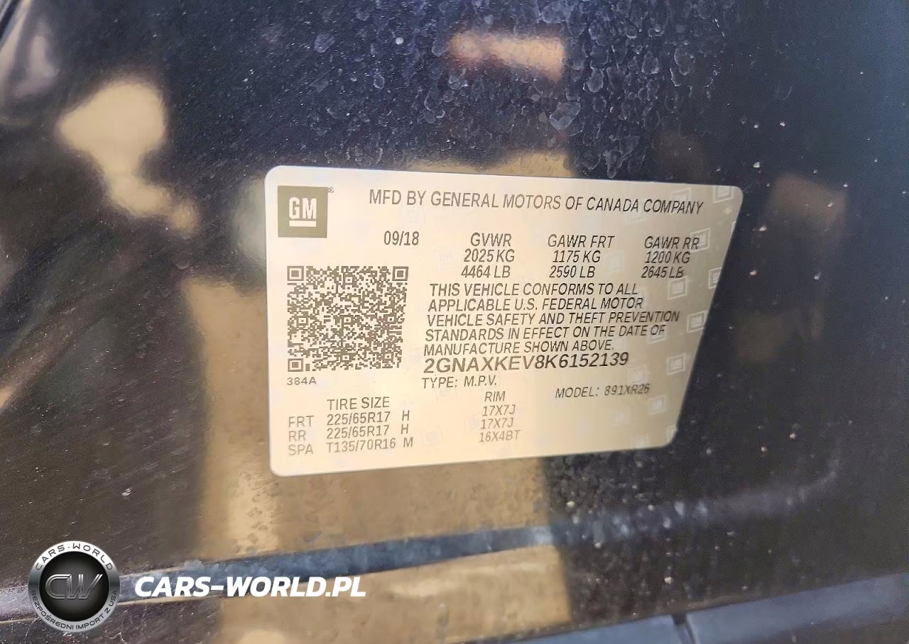 2019 Chevrolet Equinox Lt VIN:2GNAXKEV8K6152139 - 12