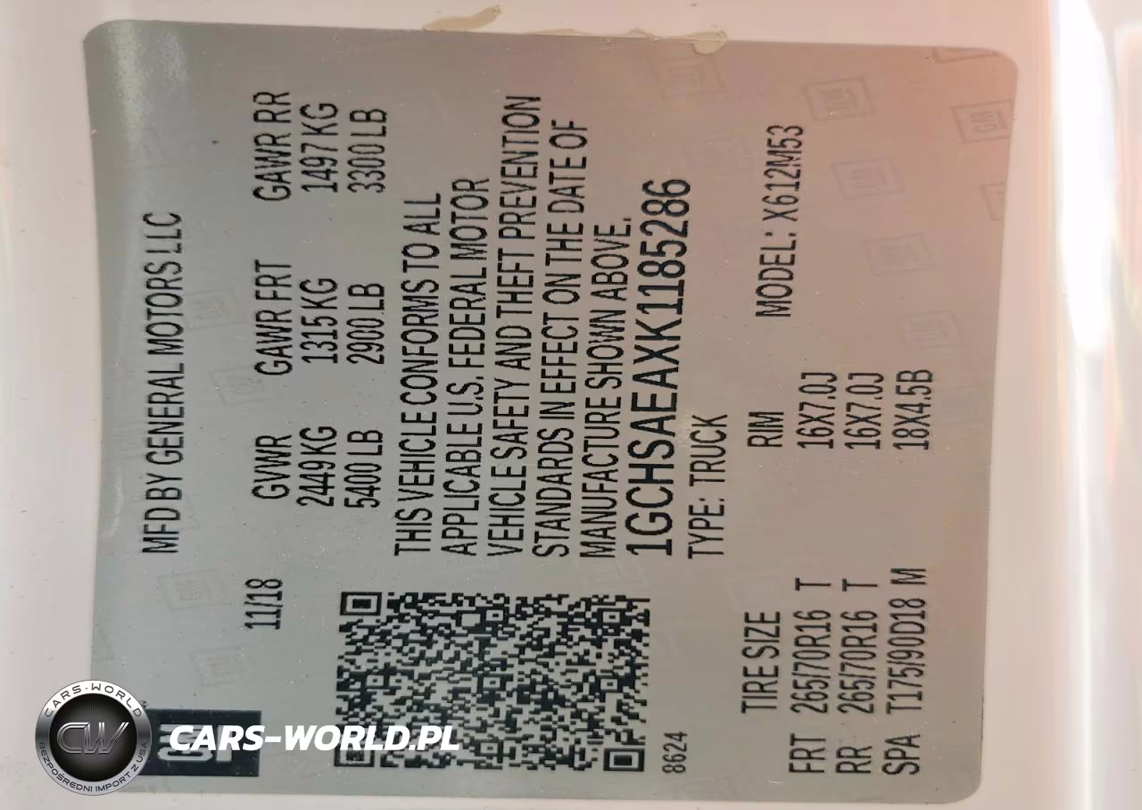2019 Chevrolet Colorado VIN:1GCHSAEAXK1185286 - 12