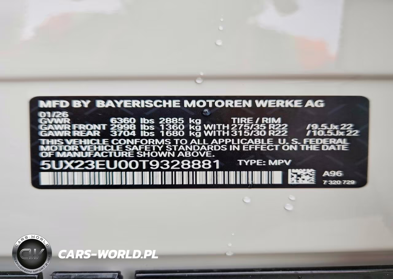 2026 BMW X5 xDrive40I VIN:5UX23EU00T9328881 - 14