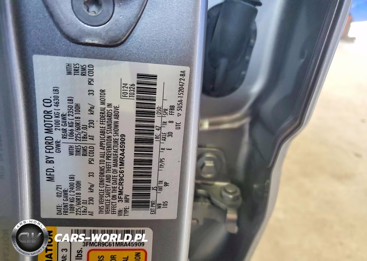 2021 Ford Bronco Sport Outer Banks VIN:3FMCR9C61MRA45909 - 12