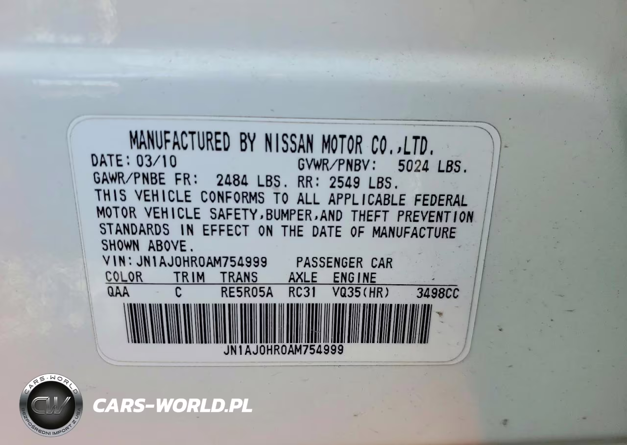 2010 Infiniti Ex35 Base VIN:JN1AJ0HR0AM754999 - 12