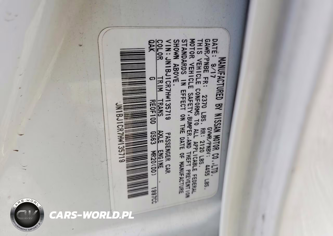 2017 Nissan Rogue Sport S VIN:JN1BJ1CR7HW135719 - 12