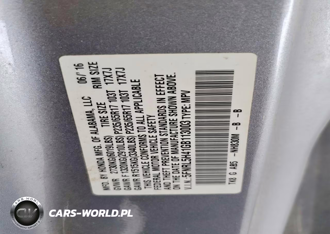 2016 Honda Odyssey Ex VIN:5FNRL5H41GB113003 - 12