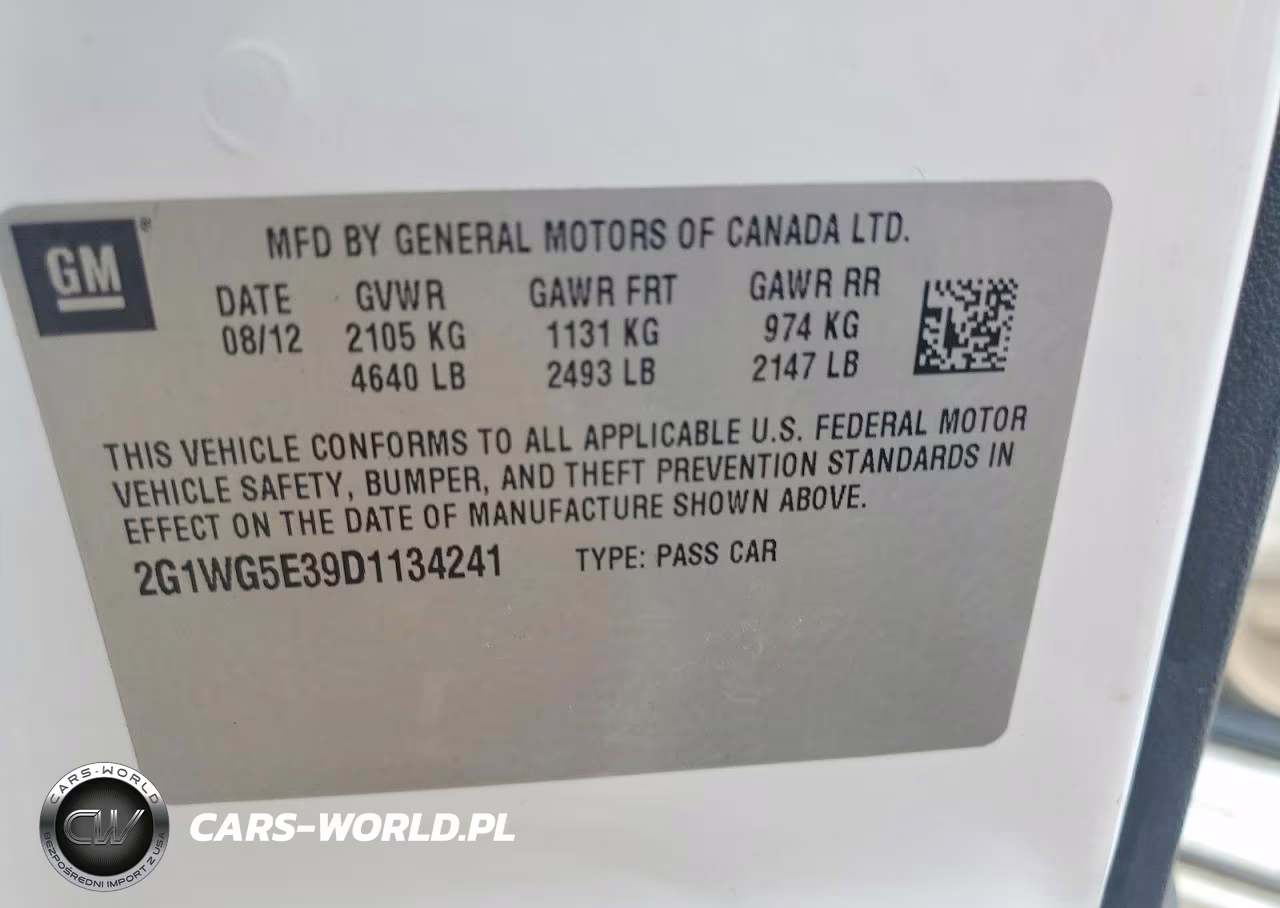 2013 Chevrolet Impala Lt VIN:2G1WG5E39D1134241 - 13