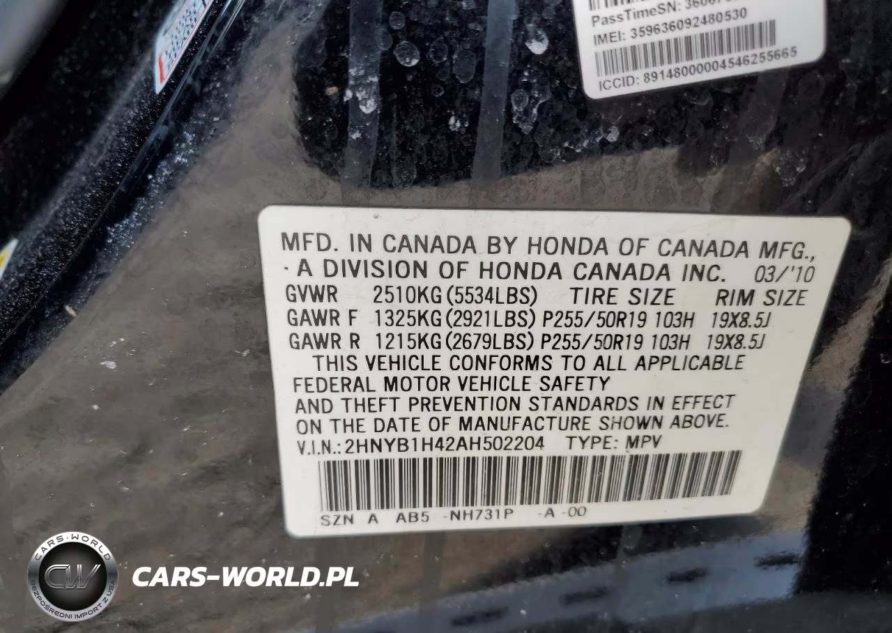 2010 Acura Zdx Technology VIN:2HNYB1H42AH502204 - 12