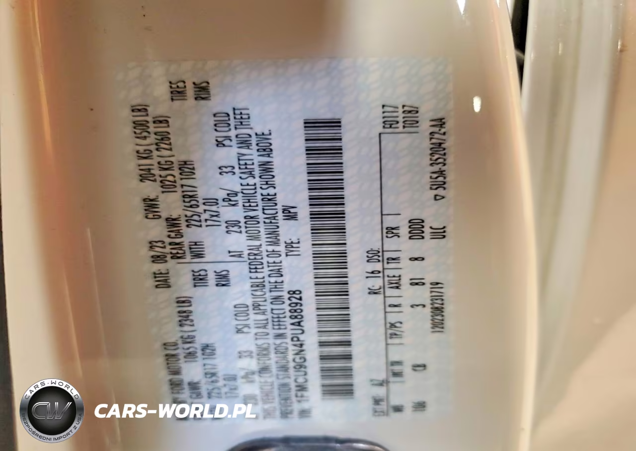 2023 Ford Escape Active VIN:1FMCU9GN4PUA88928 - 14