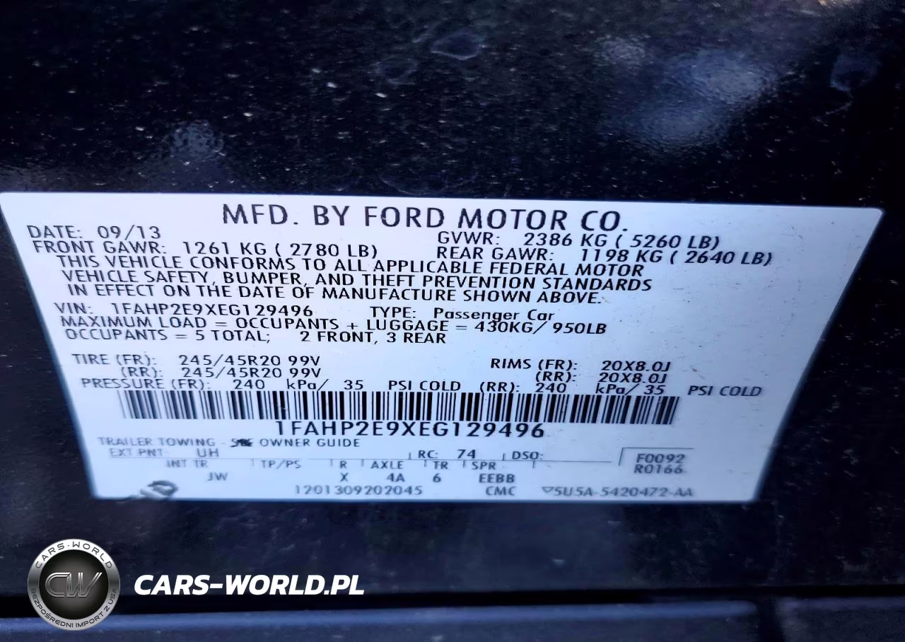 2014 Ford Taurus Sel VIN:1FAHP2E9XEG129496 - 12