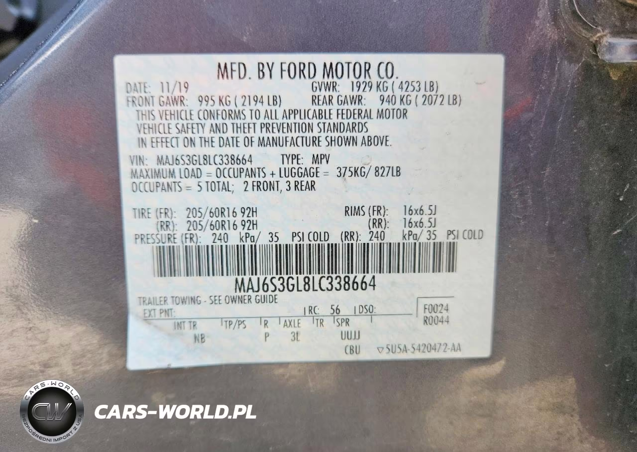 2020 Ford Ecosport Se VIN:MAJ6S3GL8LC338664 - 12