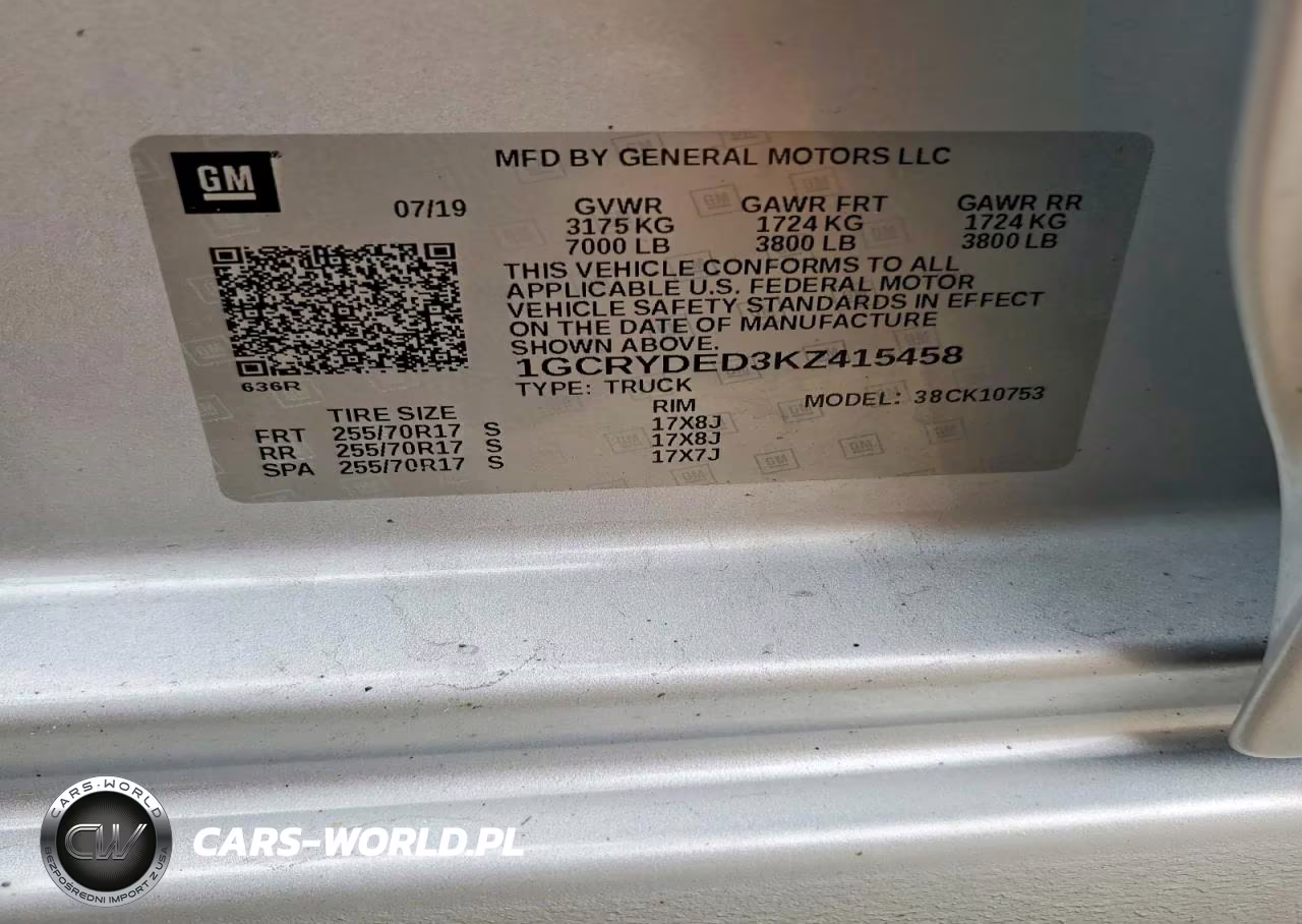 2019 Chevrolet Silverado K1500 Lt VIN:1GCRYDED3KZ415458 - 12