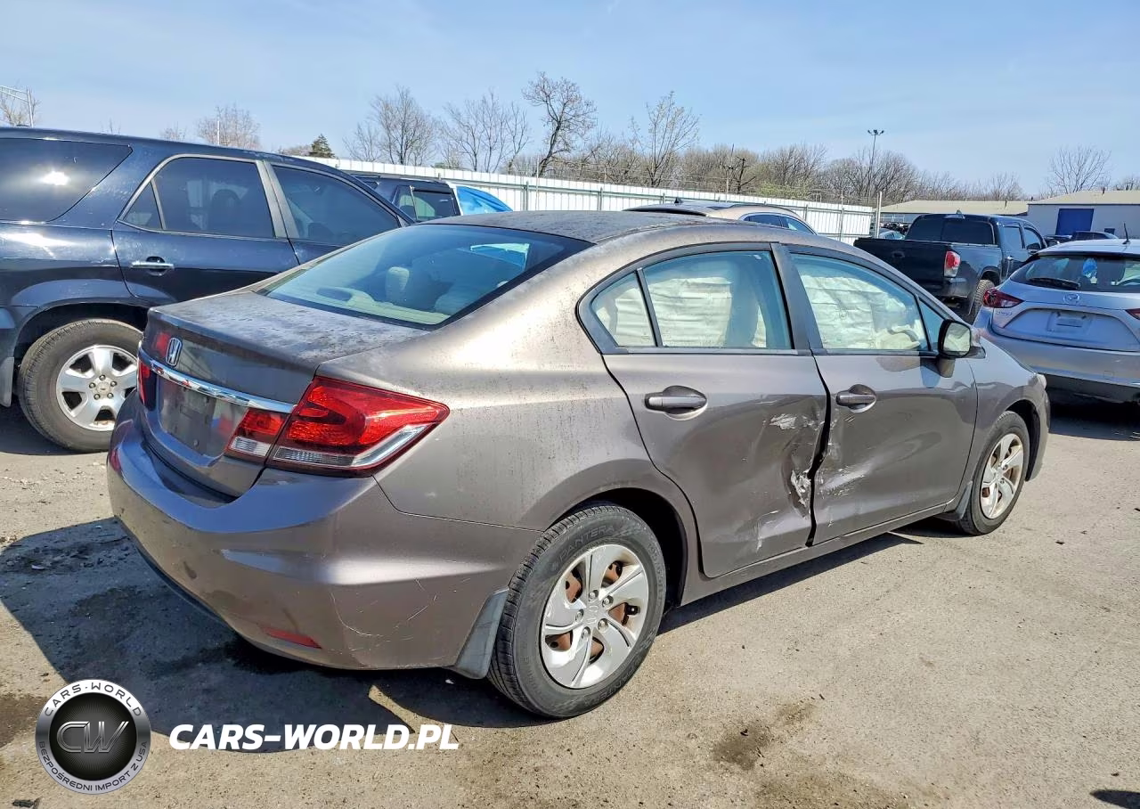2013 Honda Civic Lx VIN:2HGFB2F58DH574593 - 3