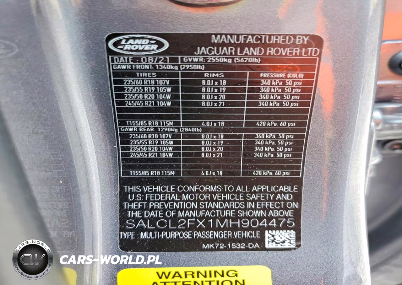 2021 Land Rover Discovery Sport Se R-Dynamic VIN:SALCL2FX1MH904475 - 12