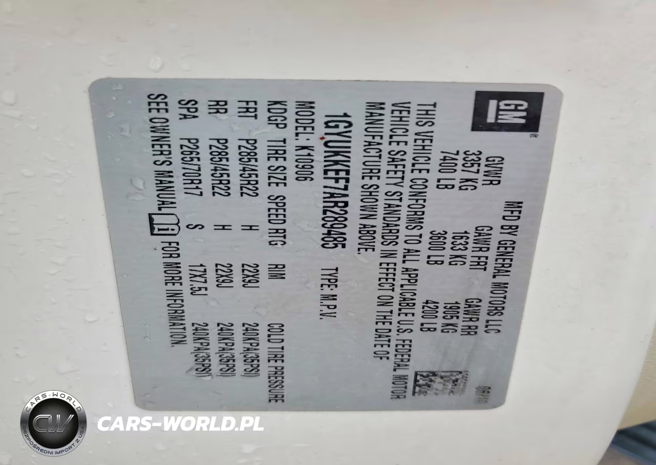2010 Cadillac Escalade Esv Platinum VIN:1GYUKKEF7AR289485 - 13