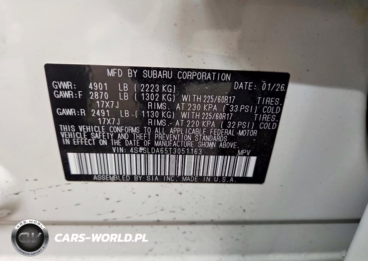 2026 Subaru Forester VIN:4S4SLDA65T3051163 - 14