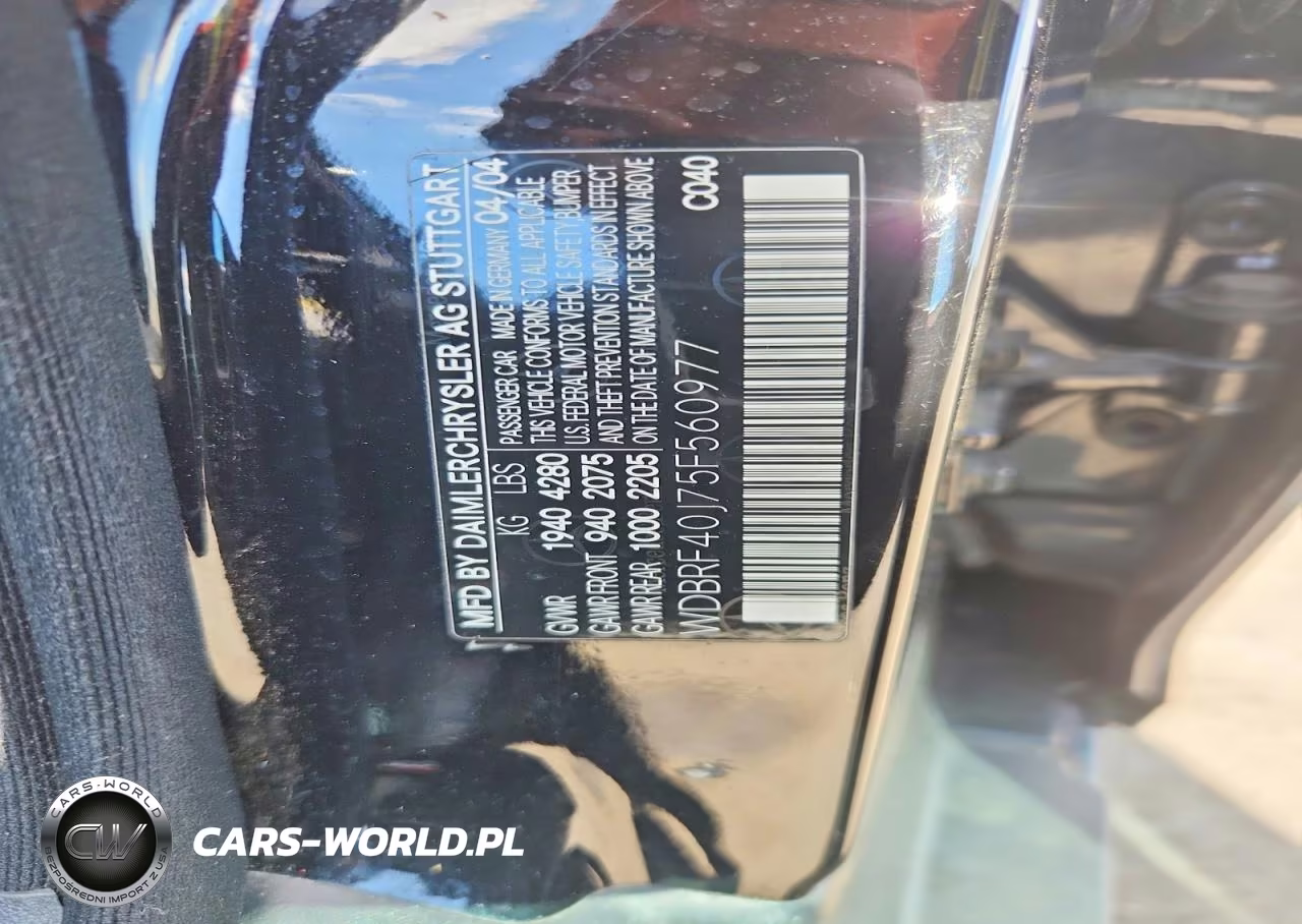 2005 Mercedes-Benz C 230K Sport Sedan VIN:WDBRF40J75F560977 - 12