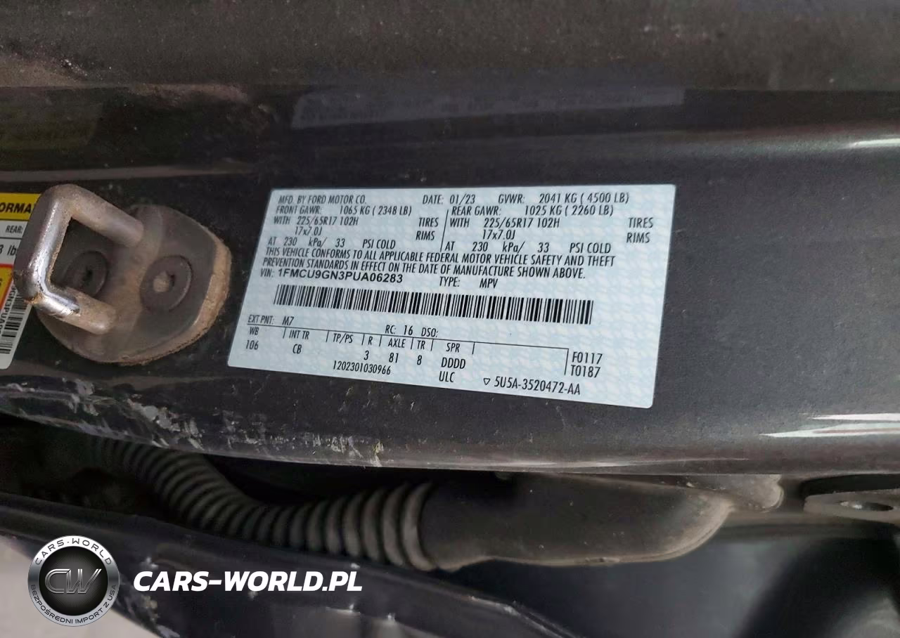 2023 Ford Escape Active VIN:1FMCU9GN3PUA06283 - 12