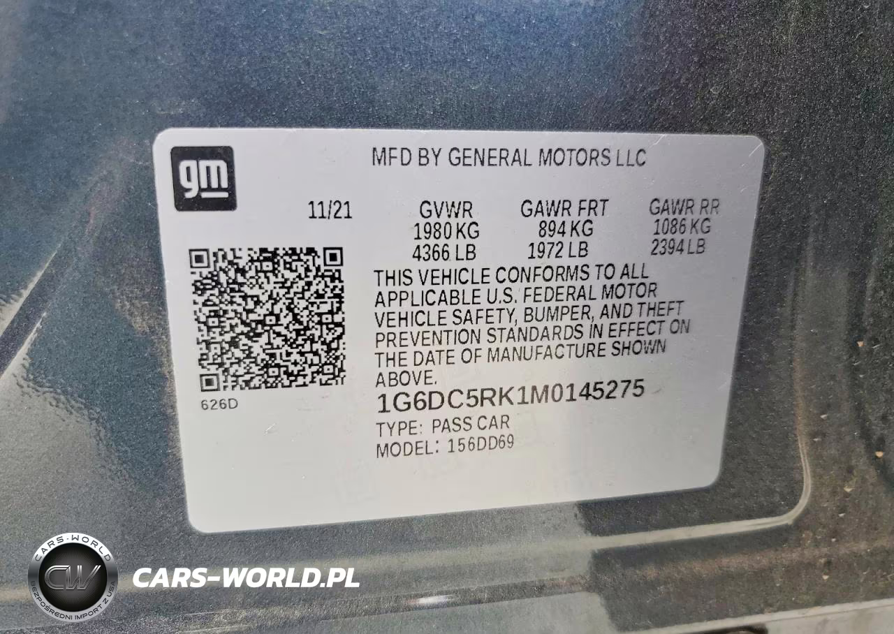 2021 Cadillac Ct4 Sport VIN:1G6DC5RK1M0145275 - 13