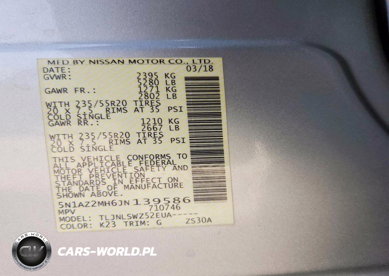 2018 Nissan Murano Platinum VIN:5N1AZ2MH6JN139586 - 13