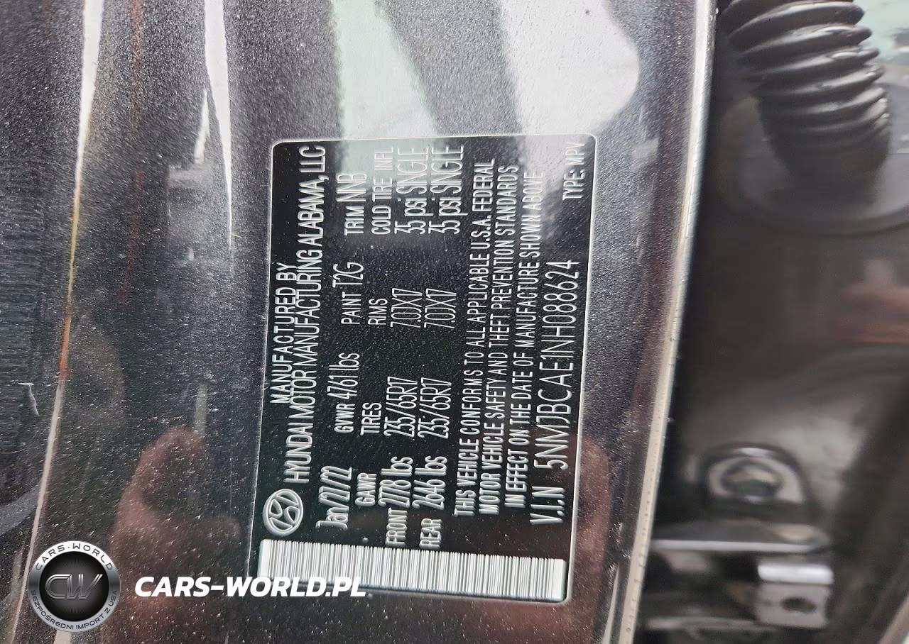 2022 Hyundai Tucson Sel VIN:5NMJBCAE1NH088624 - 14