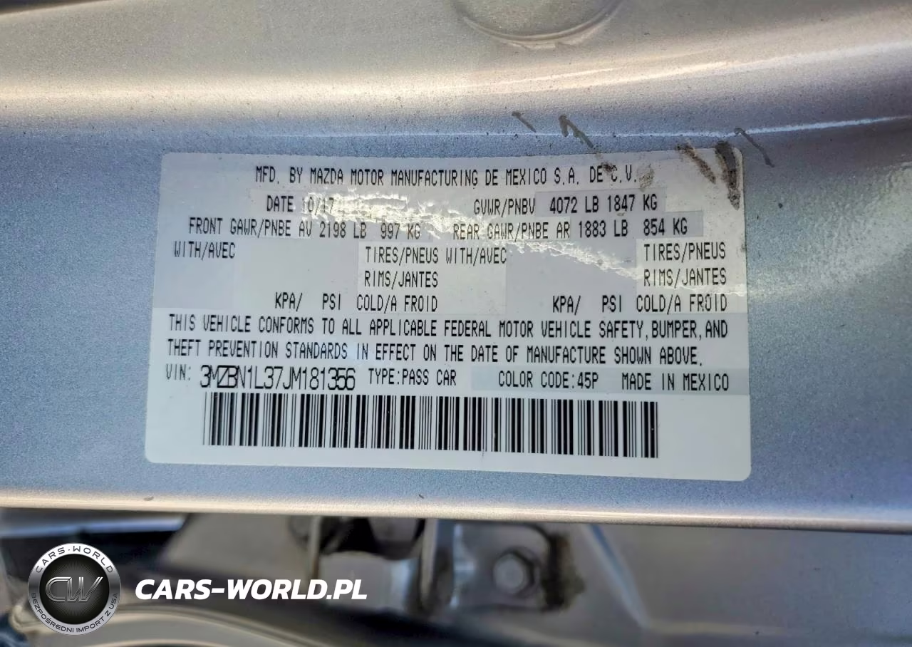 2018 Mazda 3 Touring VIN:3MZBN1L37JM181356 - 12