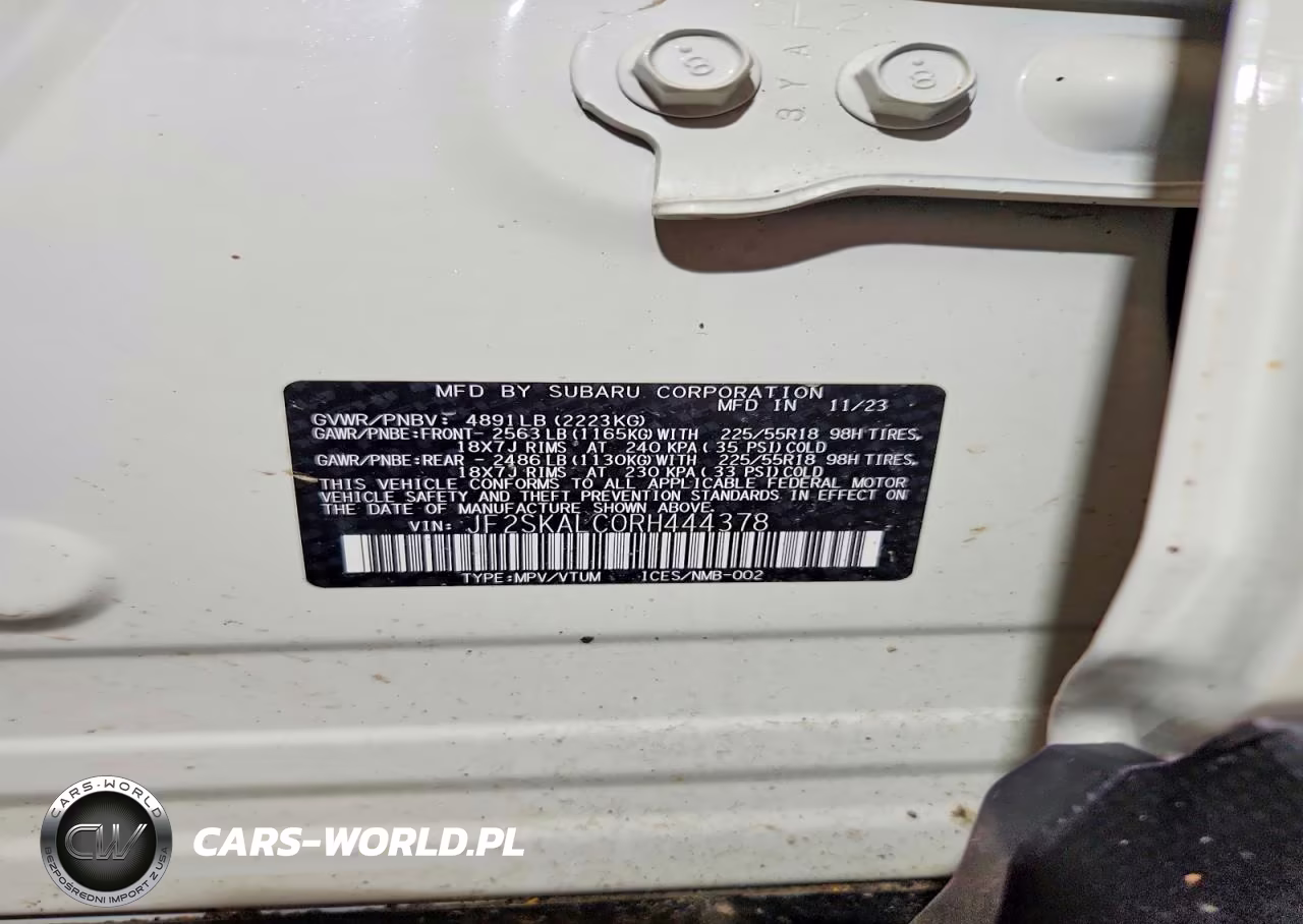 2024 Subaru Forester Limited VIN:JF2SKALC0RH444378 - 13