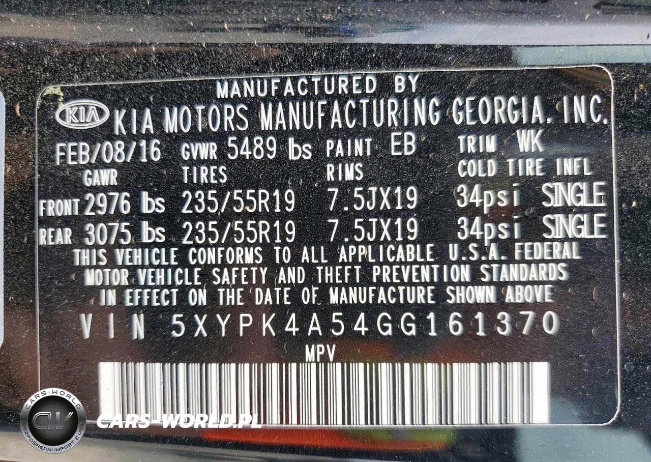 2016 Kia Sorento Sx V6 VIN:5XYPK4A54GG161370 - 14